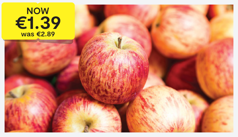 Promotion featuring a selection of fruit and veg 