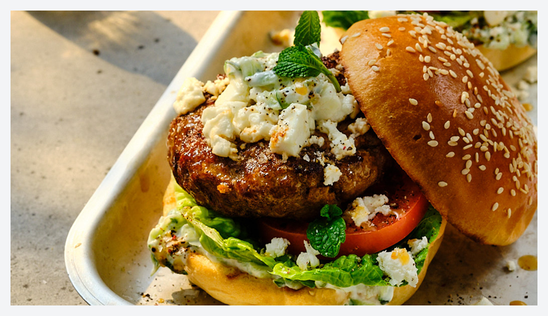 Summer meats, featuring bbbq chicken with cherry tomatoes