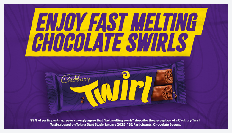 Advertisement for Cadbury Twirl