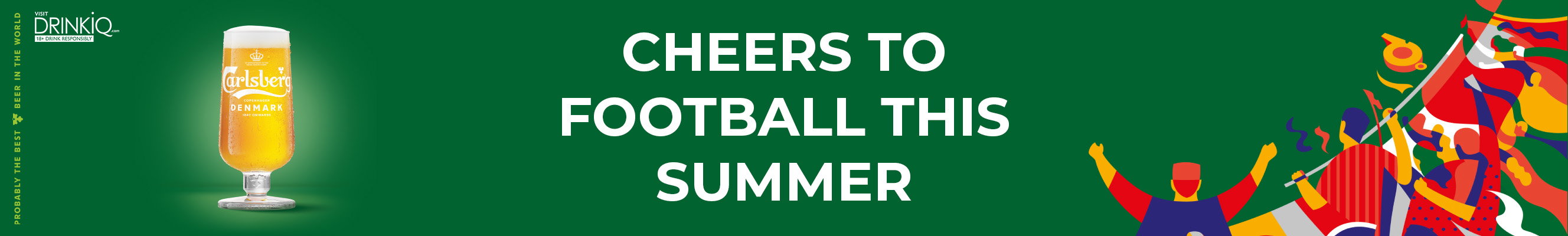 An advertisement for Carlsberg