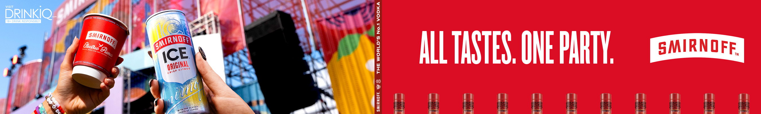 An advertisement for Smirnoff