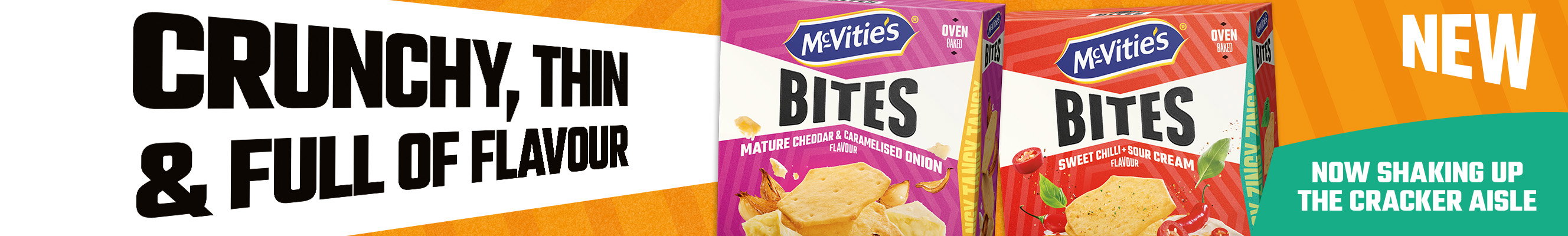 An advertisement for McVities Bites