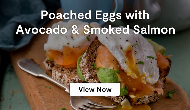 Poached eggs with smoked salmon and avocado