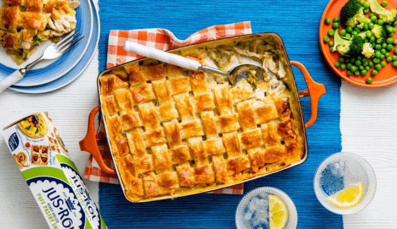 Chicken, Leek & Mushroom Pie