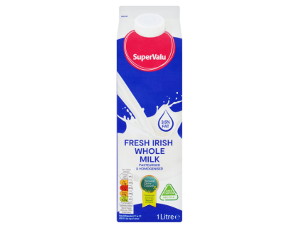Product Recall - SuperValu Fresh Irish Whole Milk (1 L)