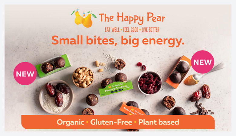 An advertisement for The Happy Pear products