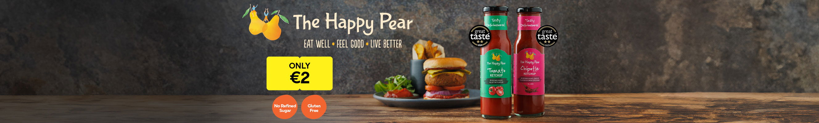 A collage of photos showcasing The Happy Pear products 