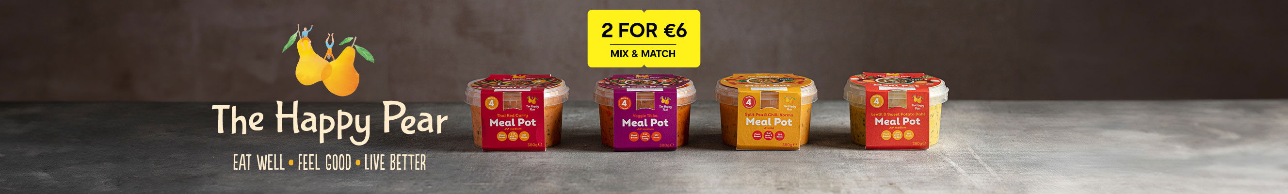 A collage of photos showcasing The Happy Pear products 