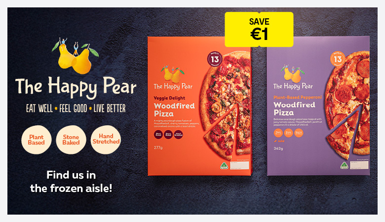 An advertisement for The Happy Pear products